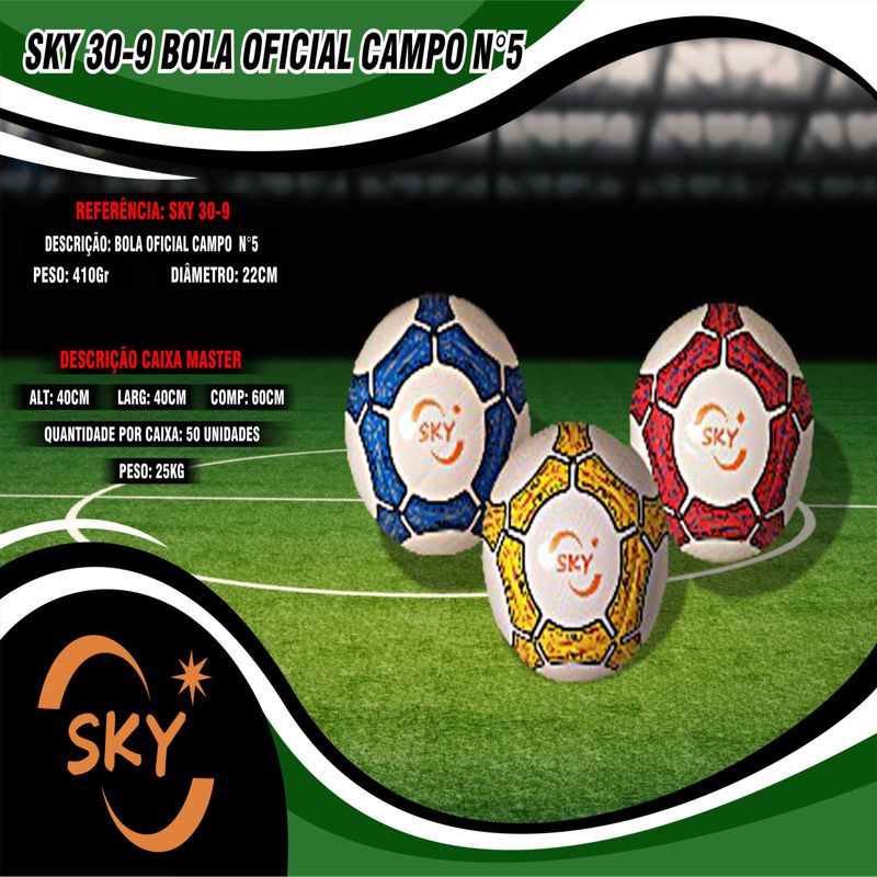 Bola de Futebol - Sky Ball Oficial - Sortido - Sky - superlegalbrinquedos